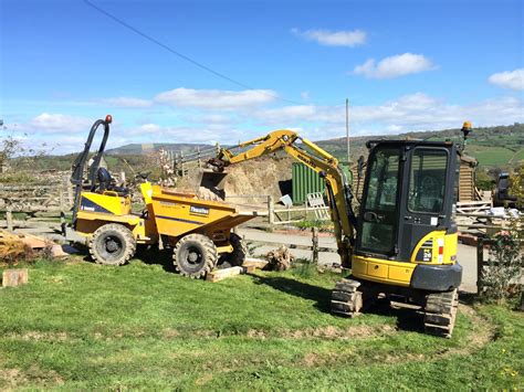 mini digger rental red deer